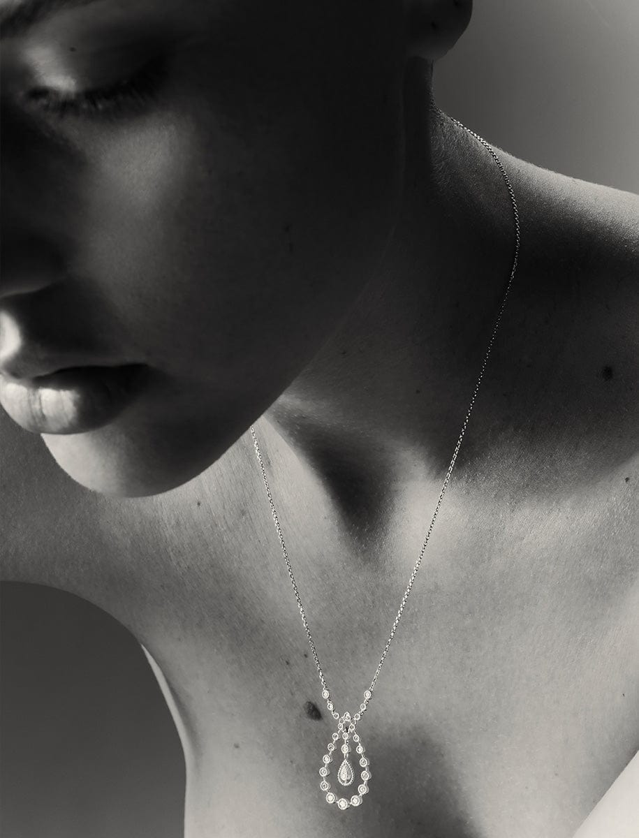 Collier Argent Massif Martelé à Mailles Ovales - Marie-Claire Gallard - Occasion Bel état