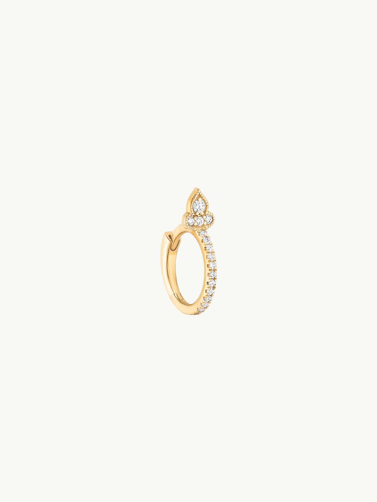 Piercing Marie-Antoinette Mini créole or et diamants