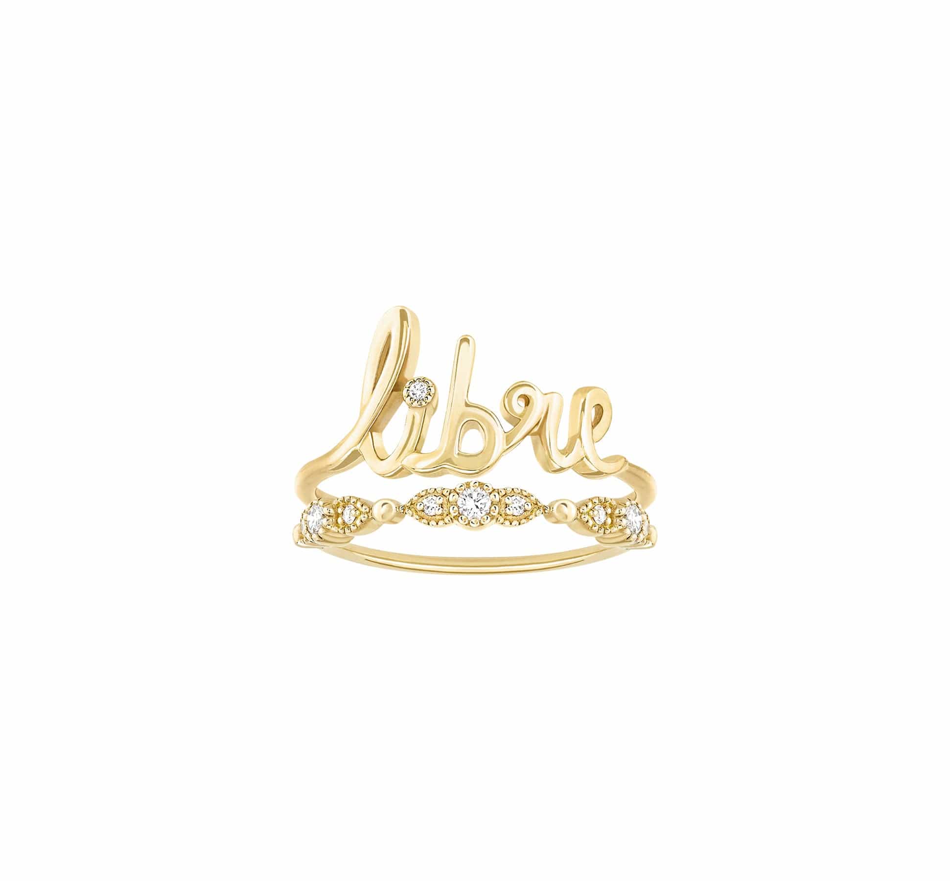 Libre gold plated ring