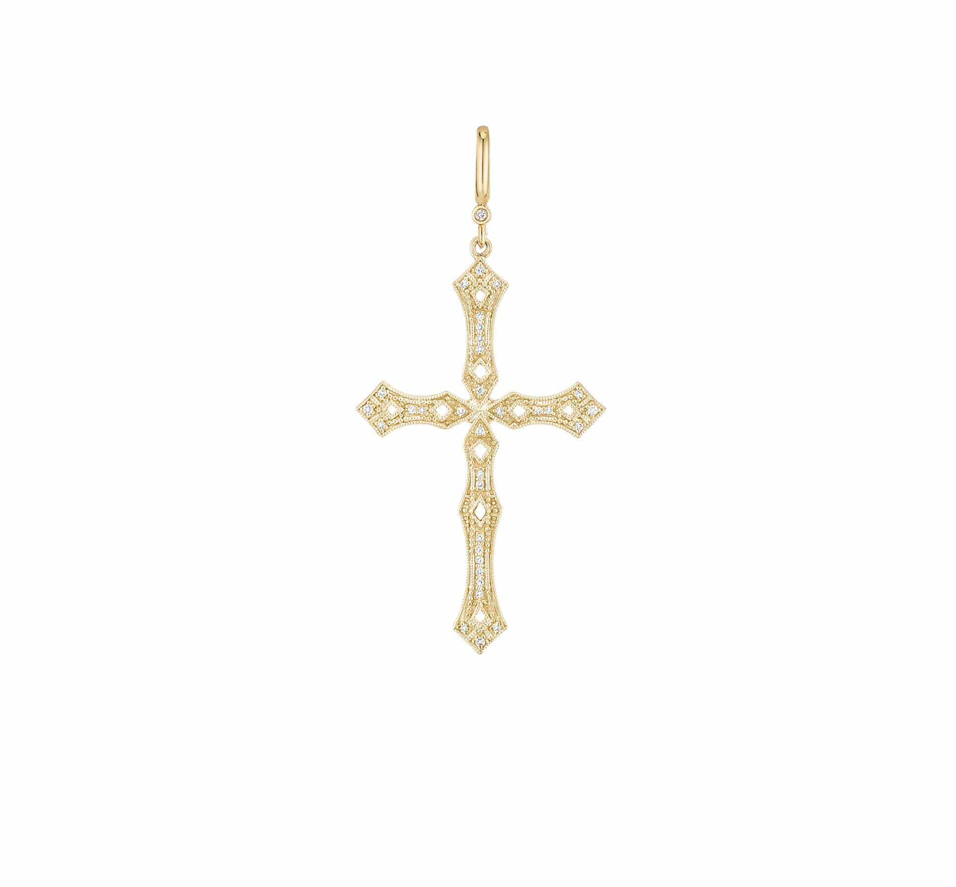 Faith Gold and diamonds small pendant
