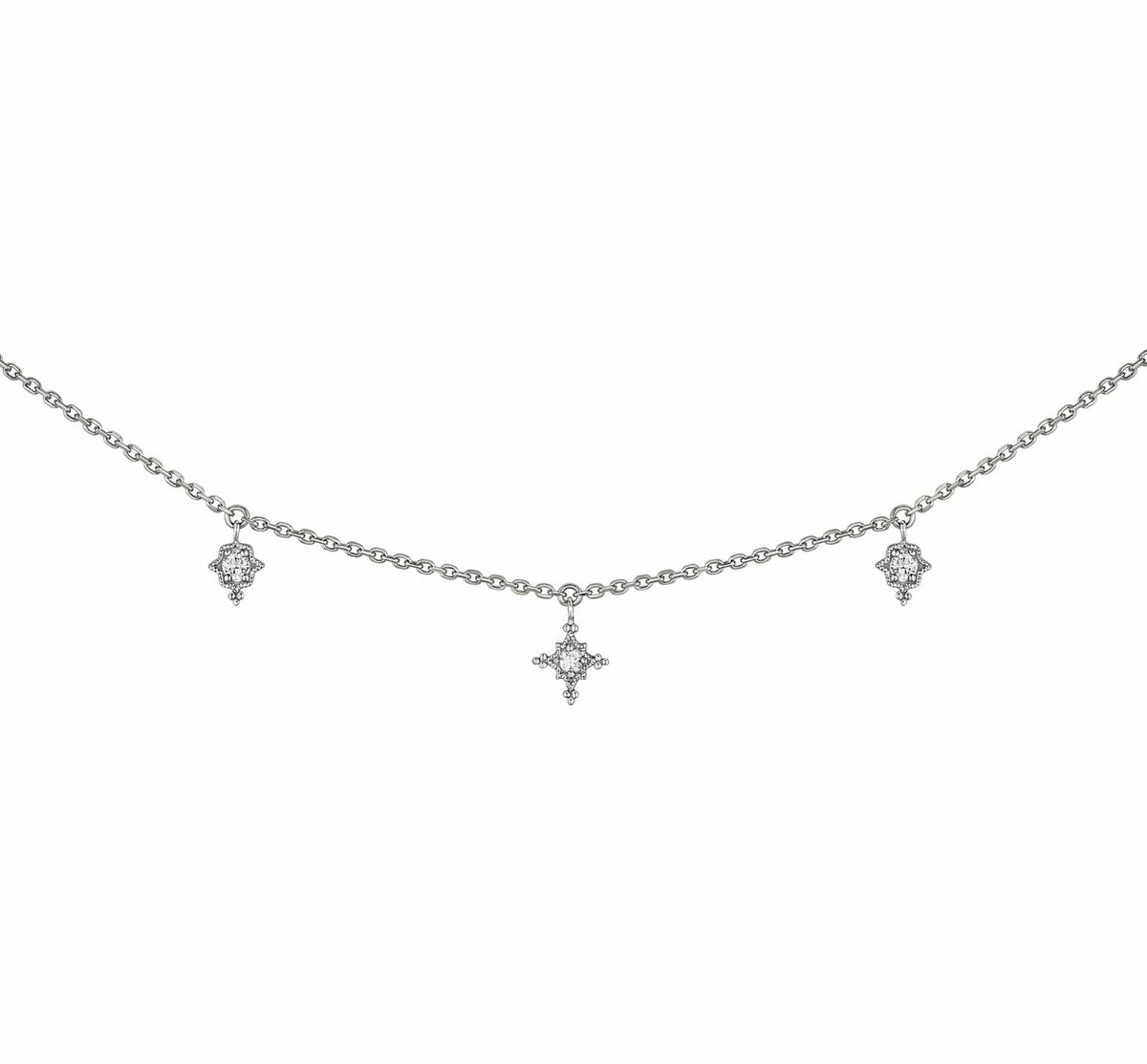 Stella necklace black gold and diamonds Stone Paris StoneParis par