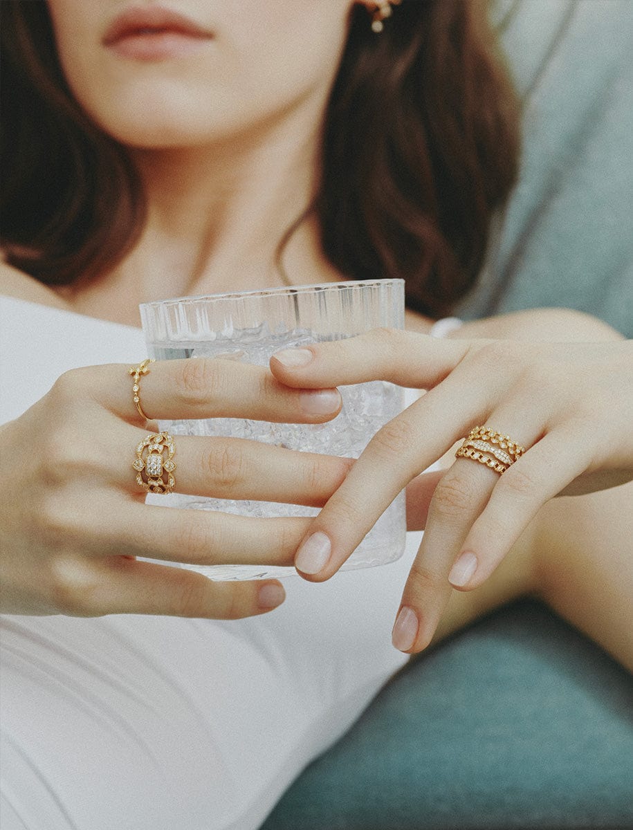 Nude Gold and diamonds