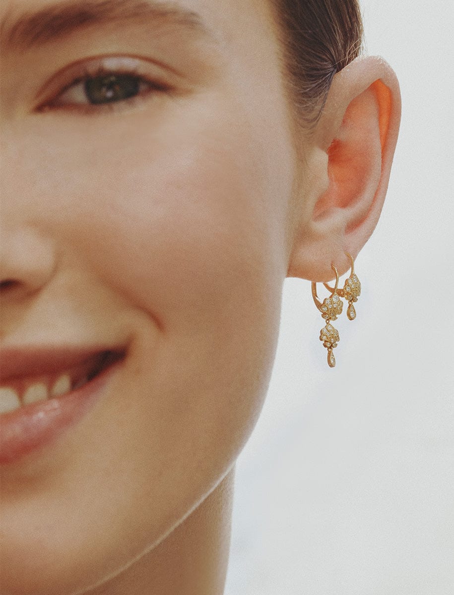 Boucles d'oreilles Vénus Or et diamants