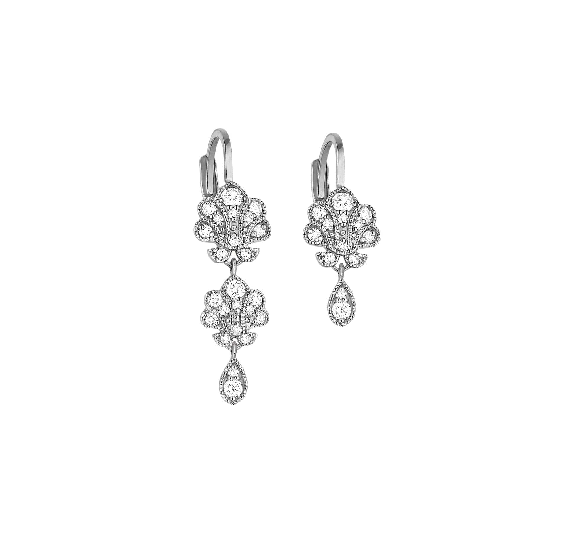 Boucles d'oreilles Vénus Or et diamants