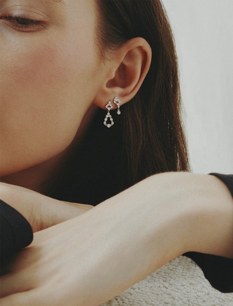 Boucle unique Victoria Or et diamants