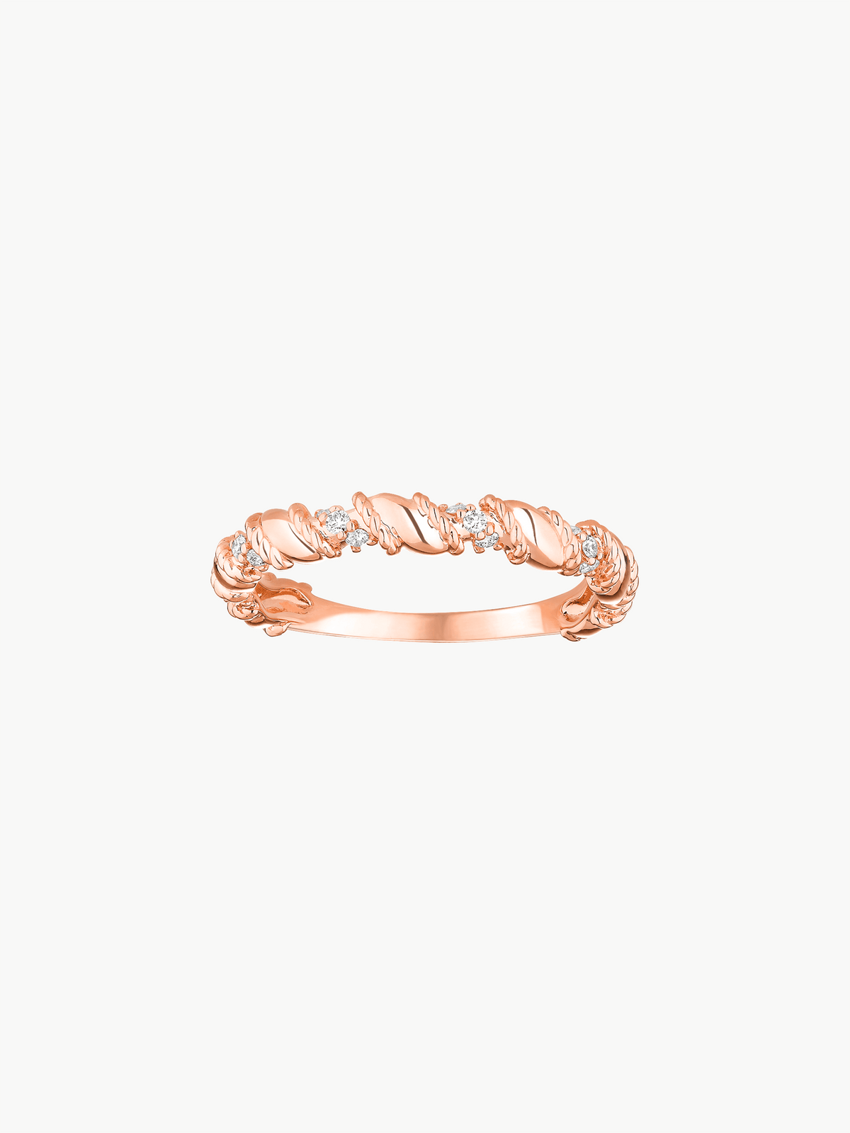 Bague Twist Moyen modèle Or et diamants