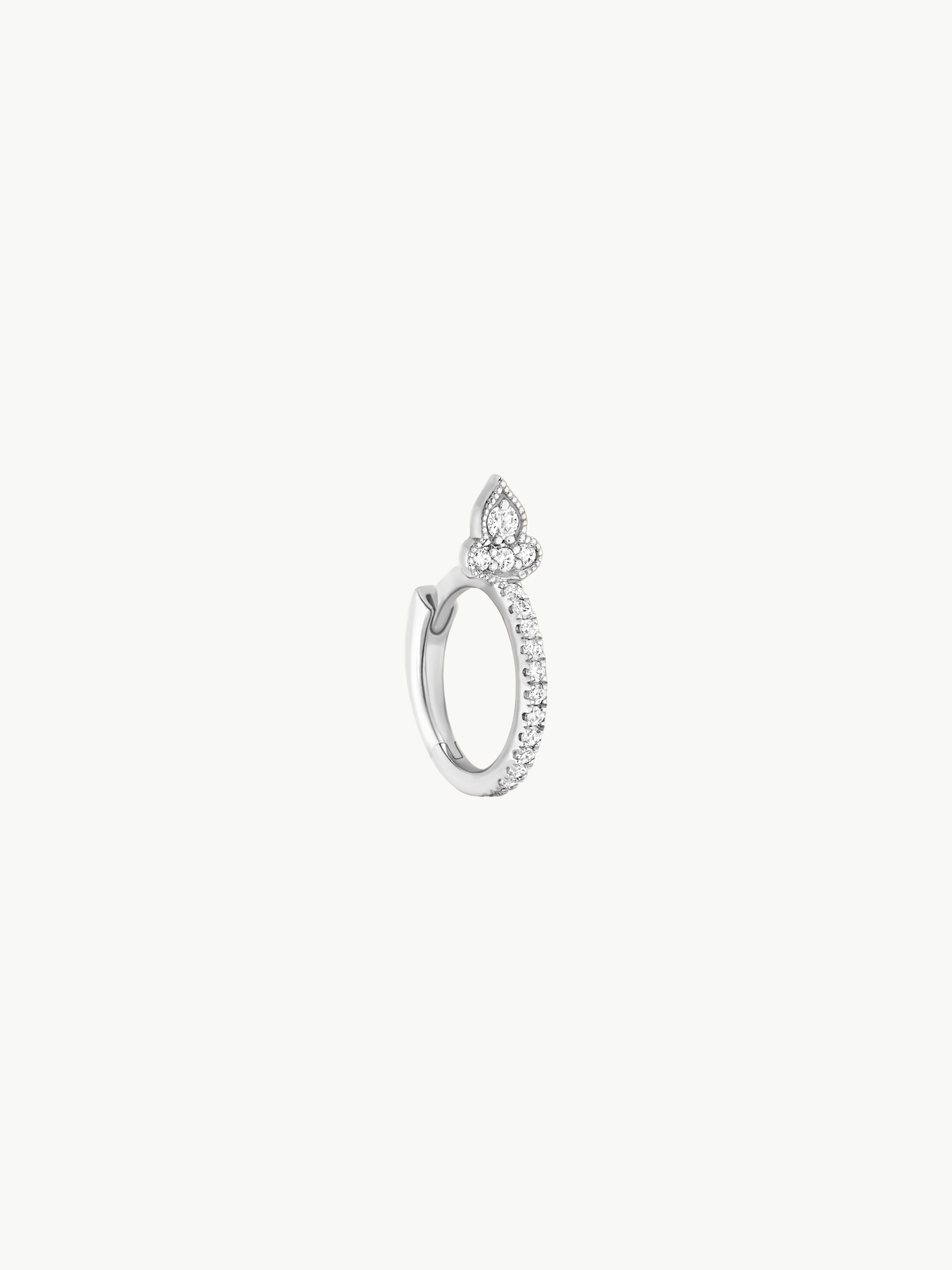 Piercing Marie-Antoinette Mini créole or et diamants