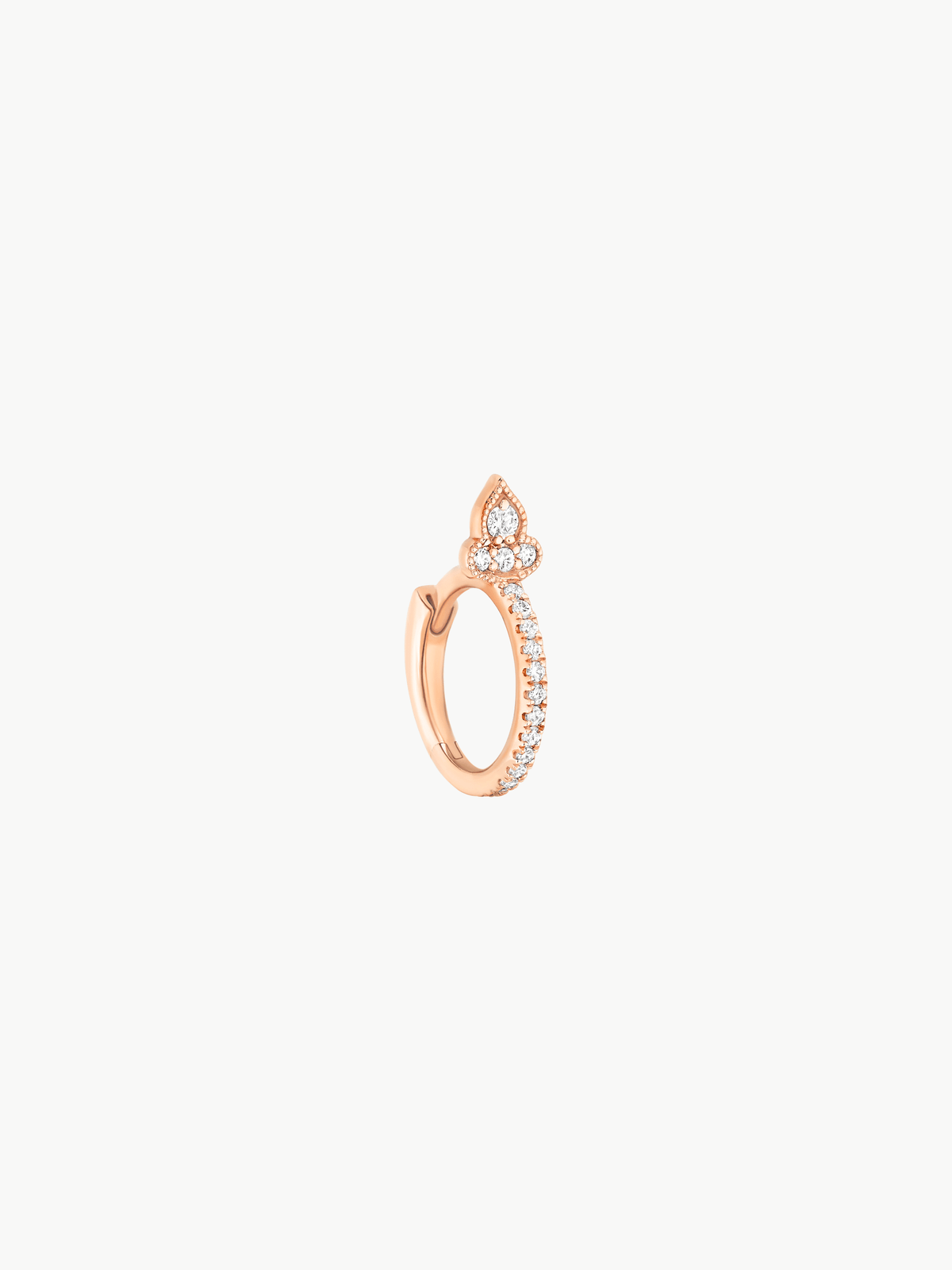 Piercing Marie-Antoinette Mini créole or et diamants