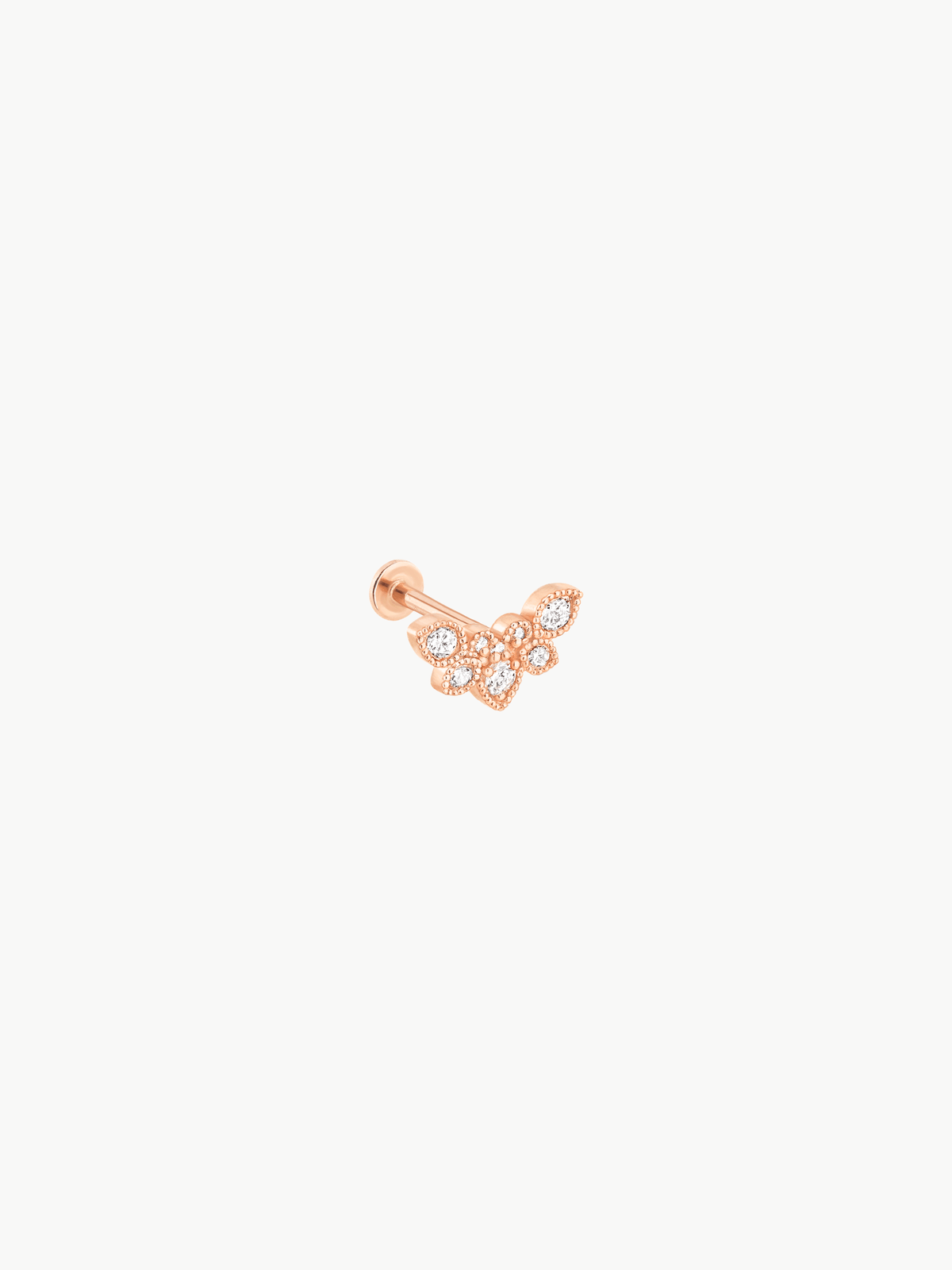 Piercing Nude Or et diamants