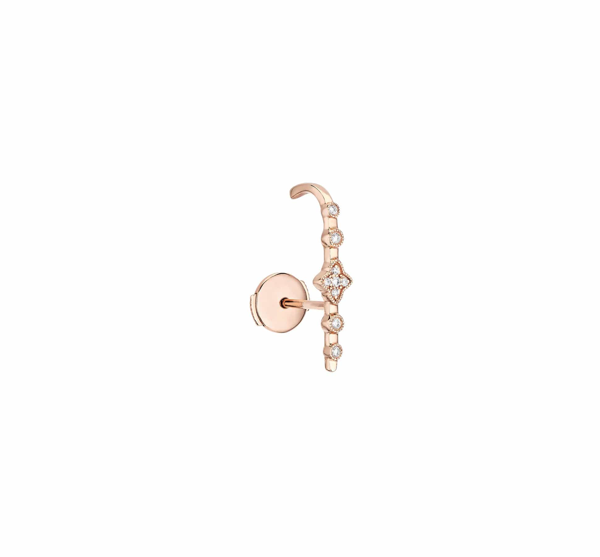 Boucles d'oreilles Color Blossom, or rose, or blanc, opale rose et diamants  - Catégories de luxe, Joaillerie Q96951