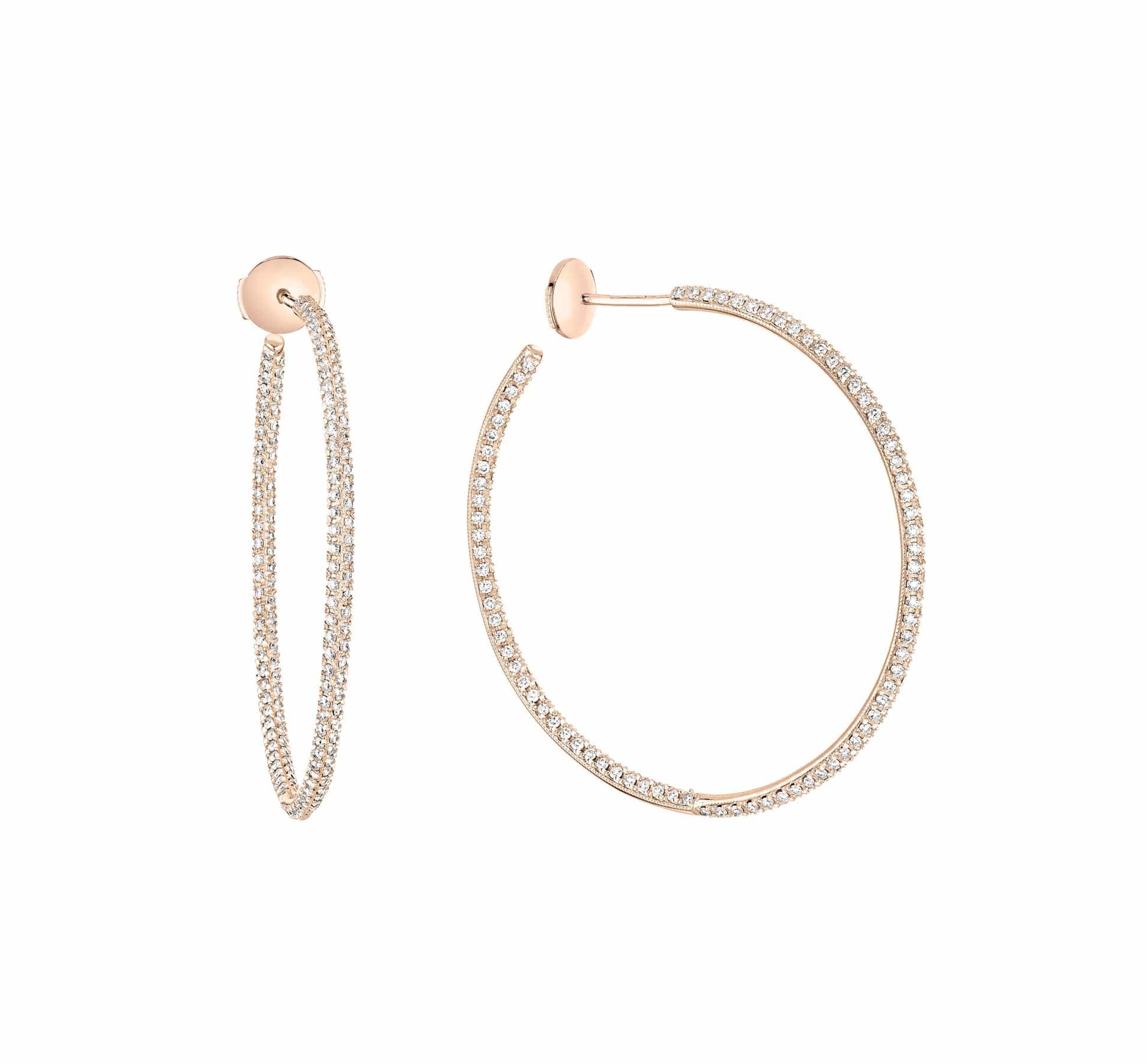 Bliss Gold and diamonds large hoops