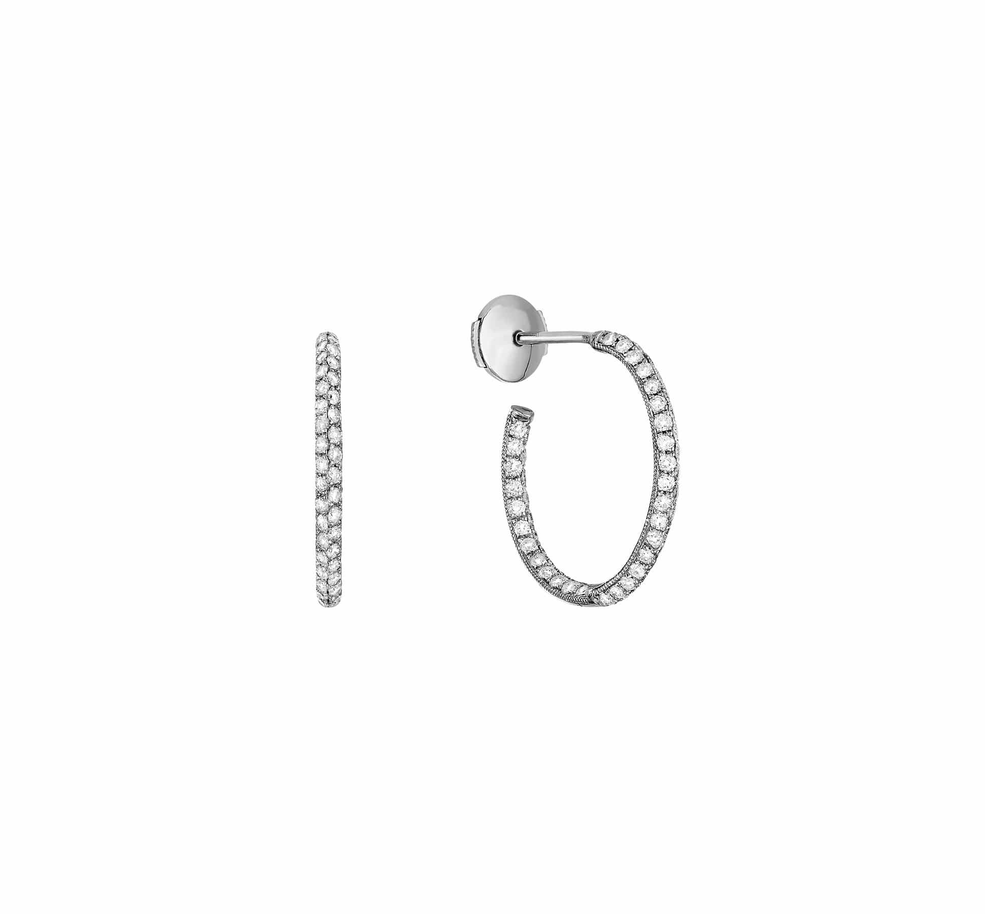 Bliss Gold and diamonds small hoops