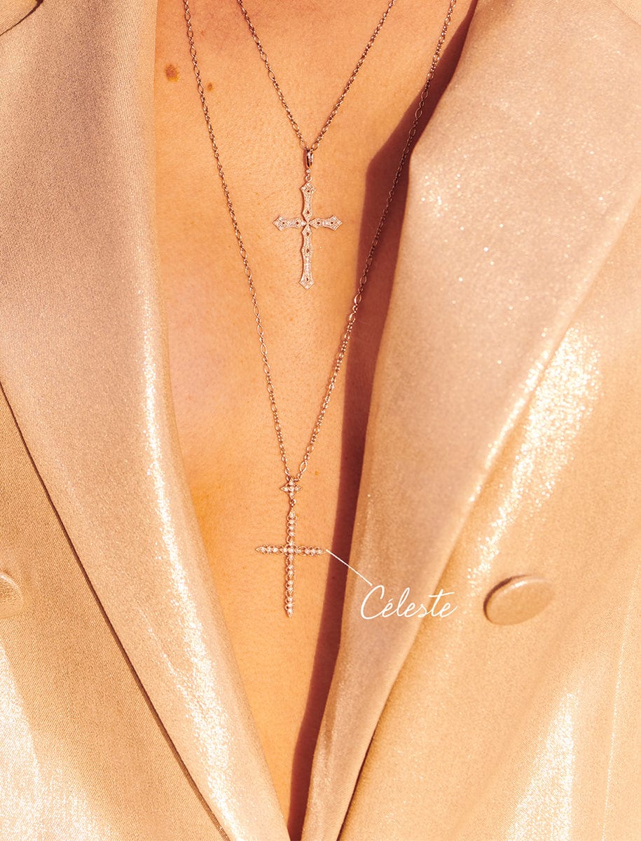 Céleste Gold and diamonds pendant