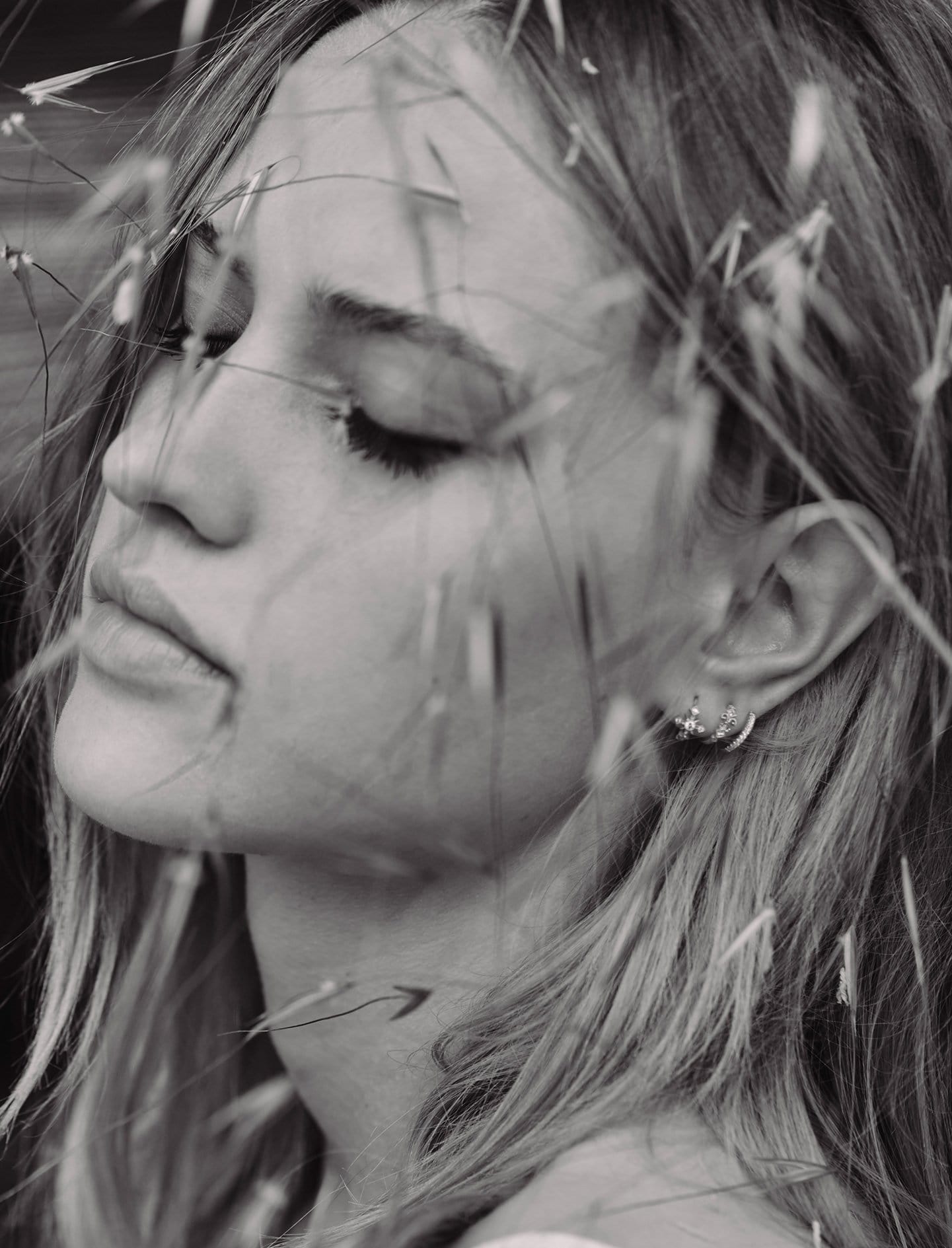 Boucle unique Glory Mini créole double or et diamants