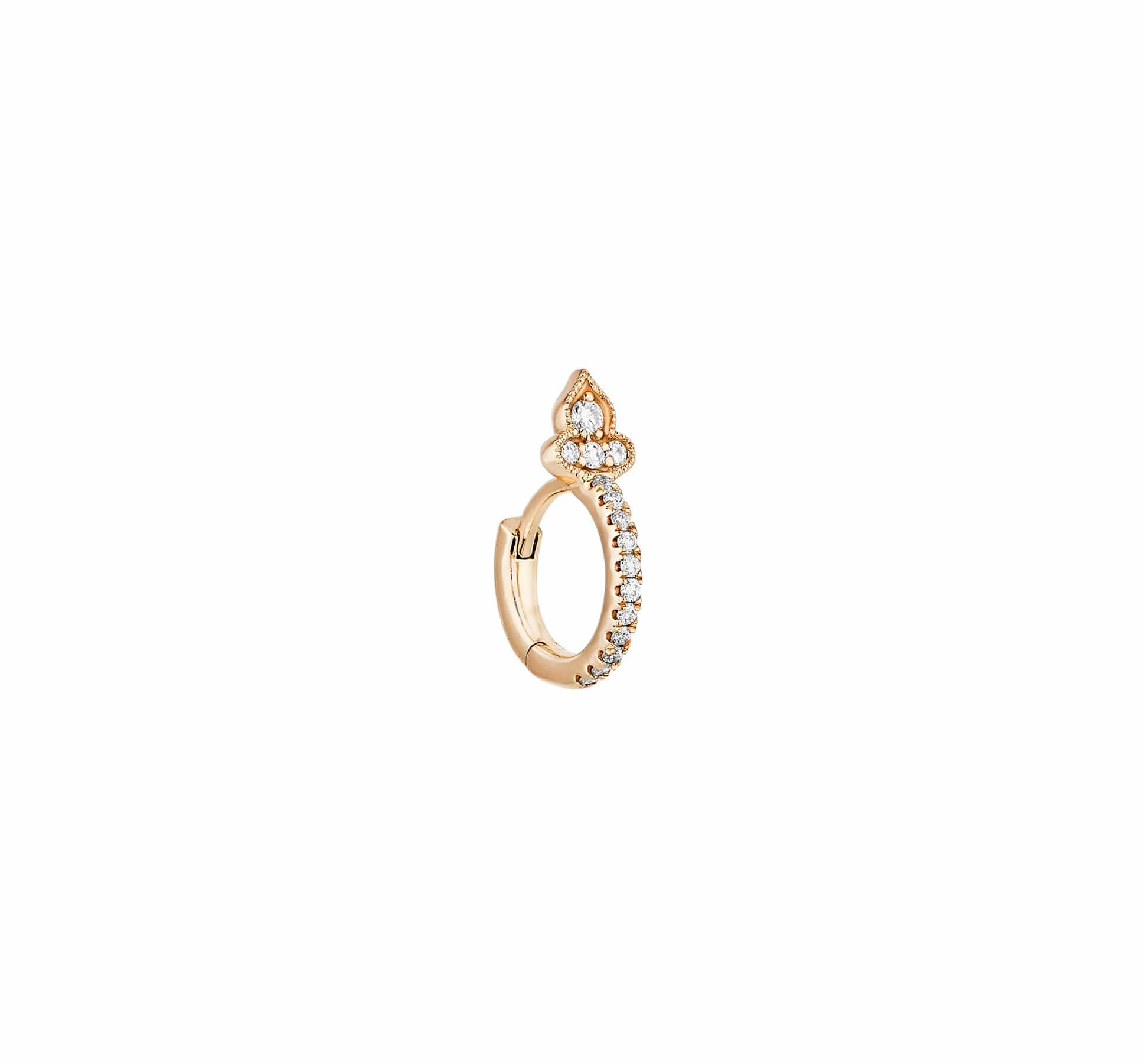 Marie-Antoinette Gold and diamonds tiny hoop