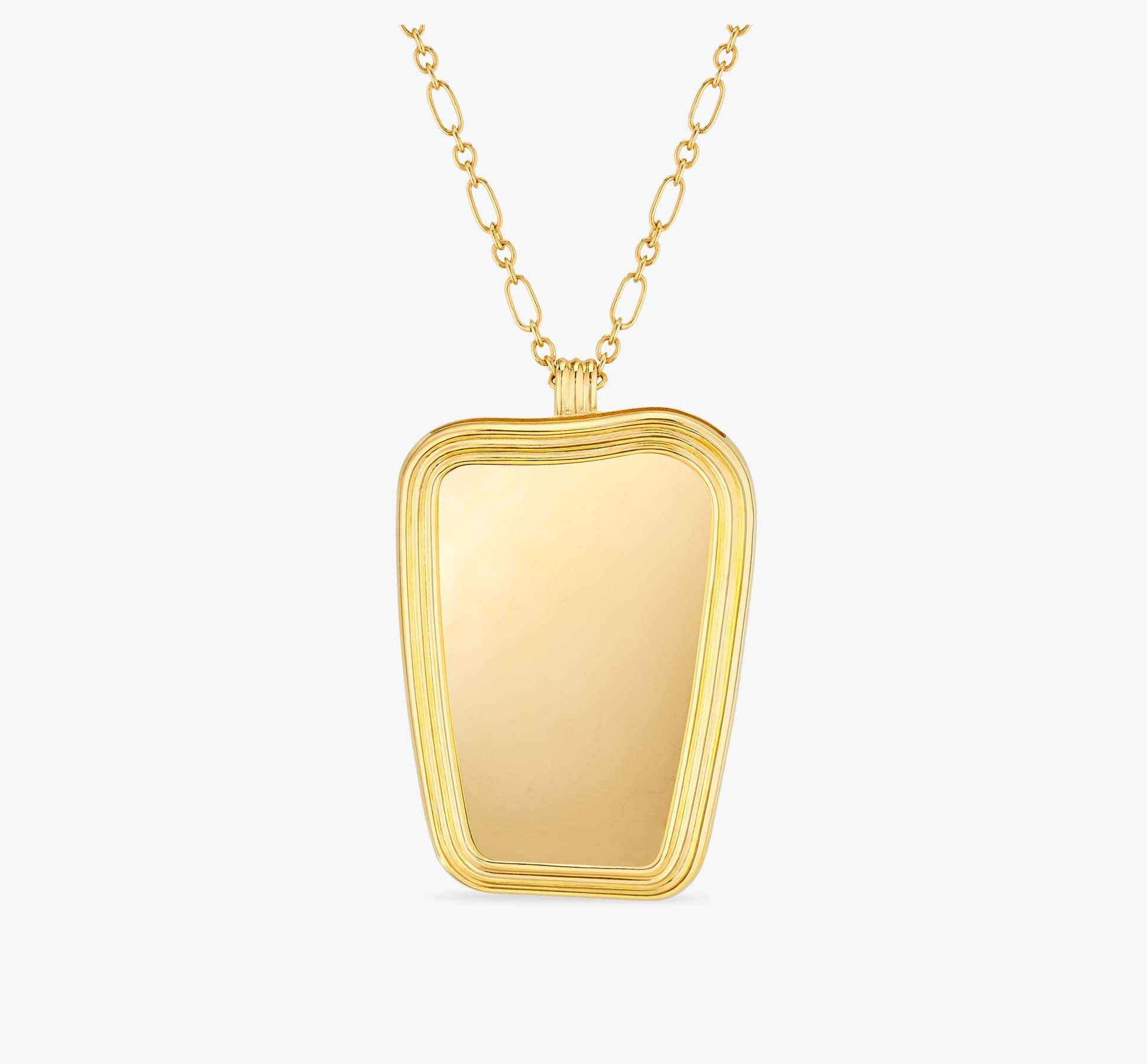 Organica Golden brass with fine gold necklace