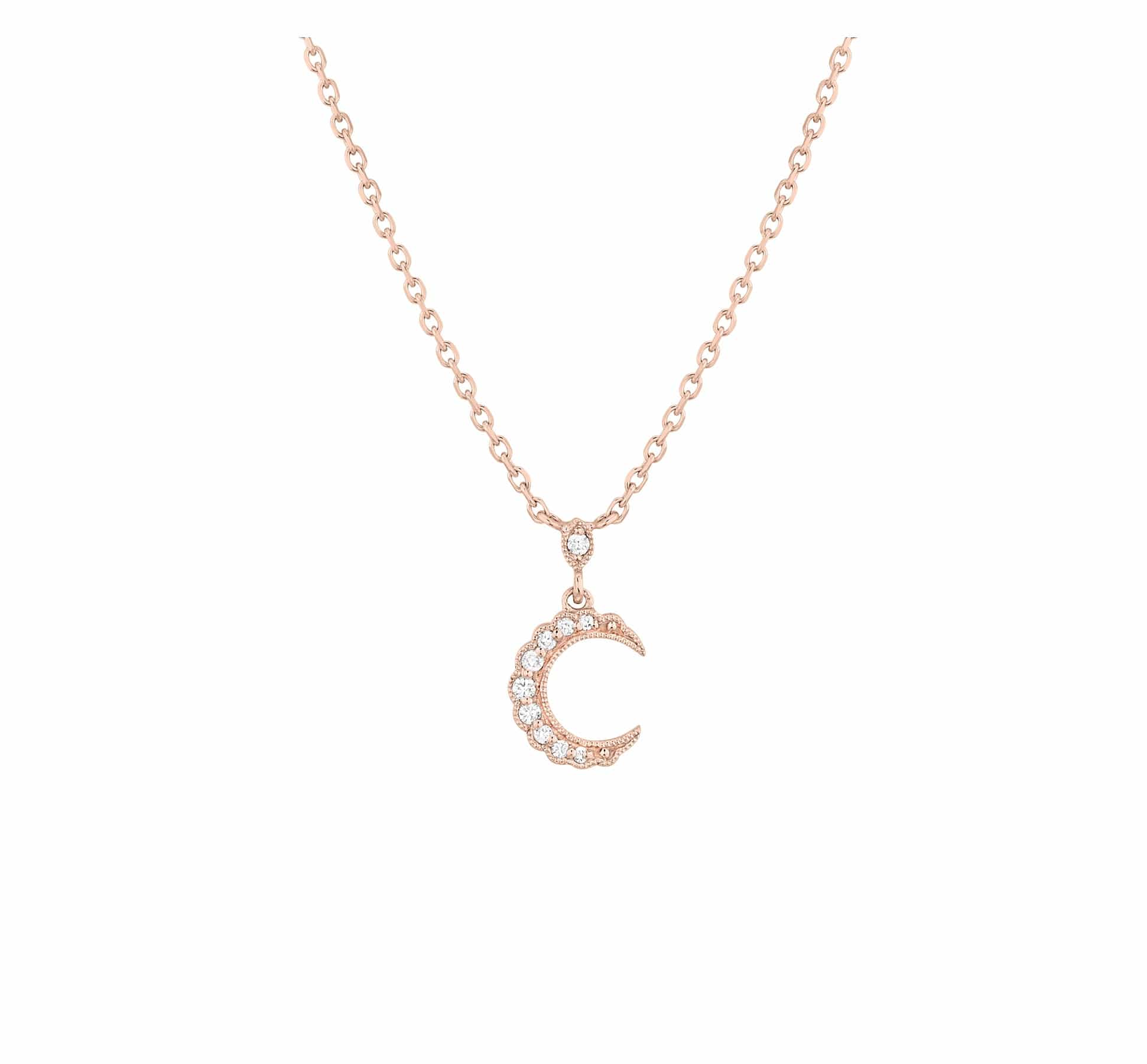 Moonlight Gold and diamonds necklace