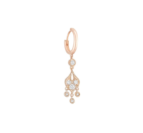 Sultane Gold and diamonds tiny hoop
